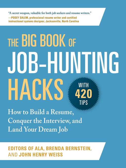 Title details for The Big Book of Job-Hunting Hacks by Editors of The American Library Association - Available